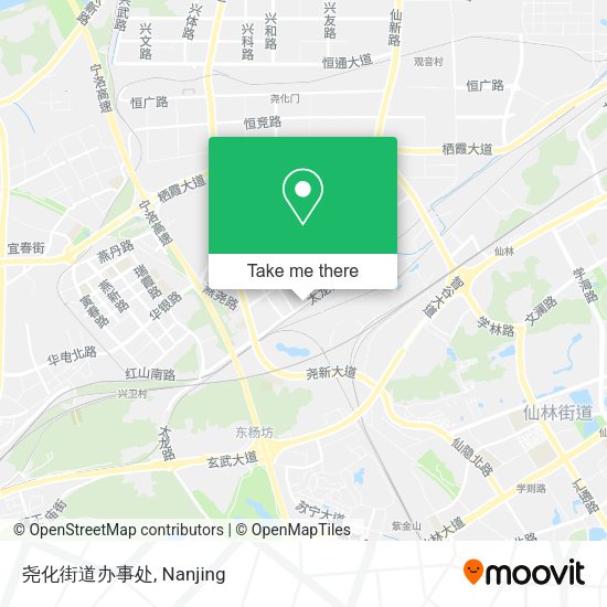 尧化街道办事处 map