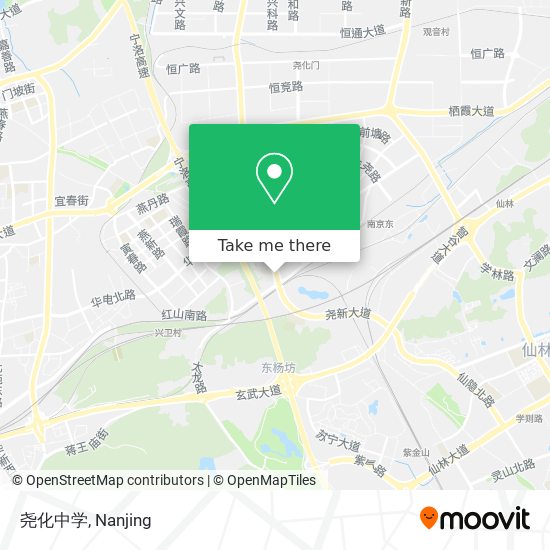 尧化中学 map