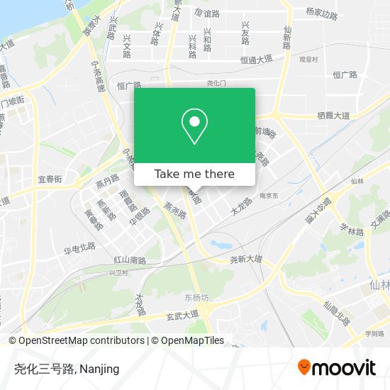 尧化三号路 map