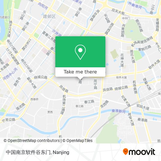 中国南京软件谷东门 map