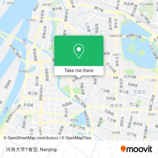 河海大学1食堂 map