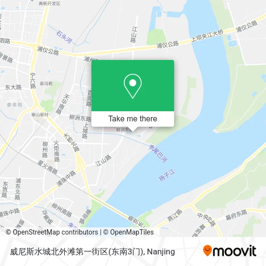 威尼斯水城北外滩第一街区(东南3门) map