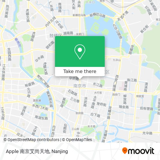 Apple 南京艾尚天地 map