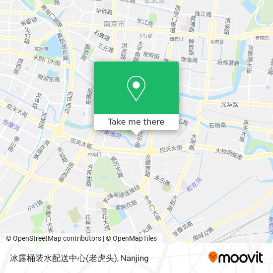 冰露桶装水配送中心(老虎头) map
