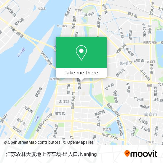 江苏农林大厦地上停车场-出入口 map