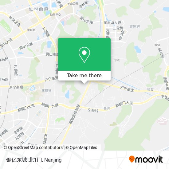 银亿东城-北1门 map
