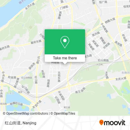 红山街道 map