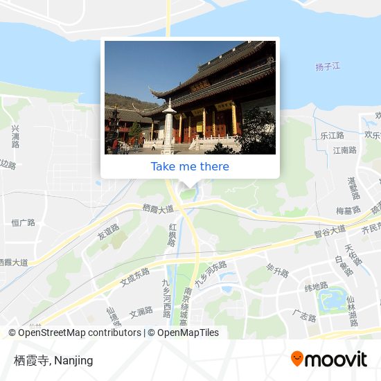 栖霞寺 map