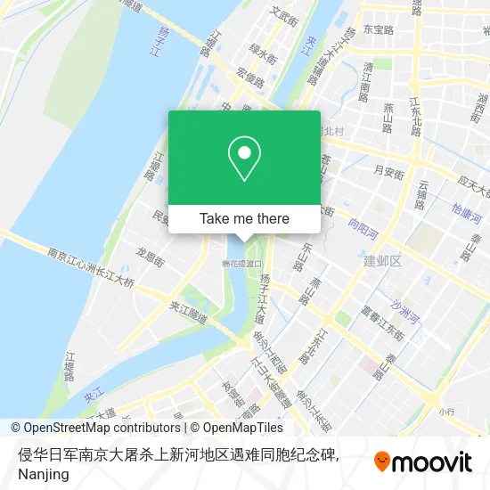 侵华日军南京大屠杀上新河地区遇难同胞纪念碑 map