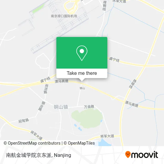 南航金城学院京东派 map