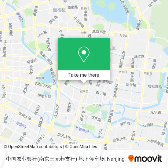 中国农业银行(南京三元巷支行)-地下停车场 map