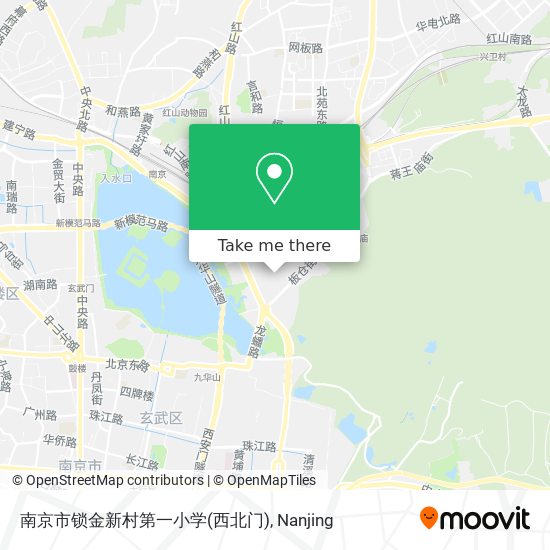 南京市锁金新村第一小学(西北门) map