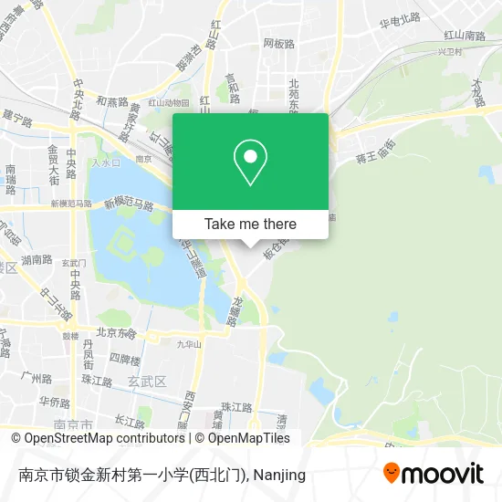 南京市锁金新村第一小学(西北门) map