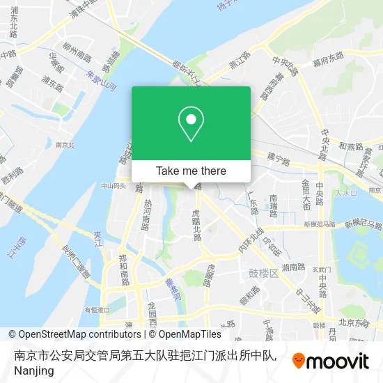南京市公安局交管局第五大队驻挹江门派出所中队 map
