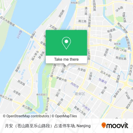 月安（苍山路至乐山路段）占道停车场 map