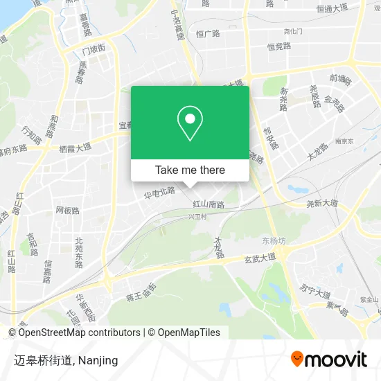 迈皋桥街道 map
