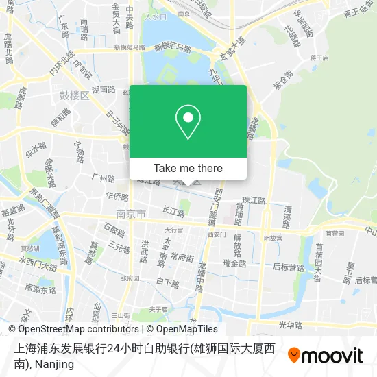 上海浦东发展银行24小时自助银行(雄狮国际大厦西南) map