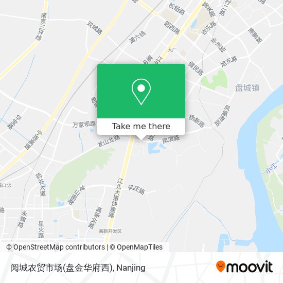 阅城农贸市场(盘金华府西) map