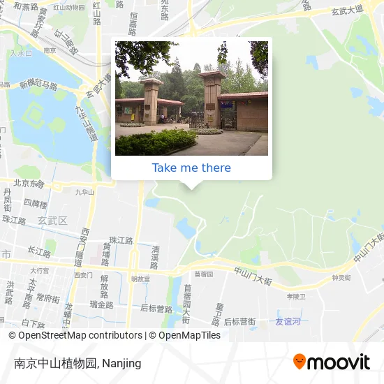 南京中山植物园 map