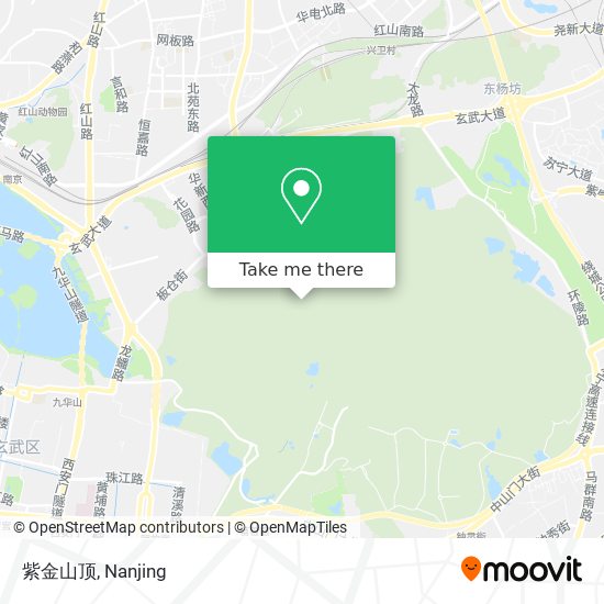 紫金山顶 map