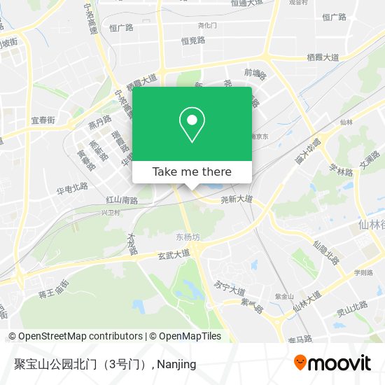 聚宝山公园北门（3号门） map