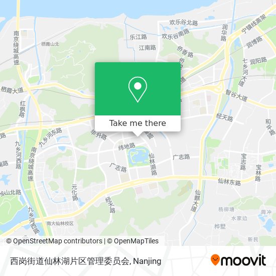 西岗街道仙林湖片区管理委员会 map