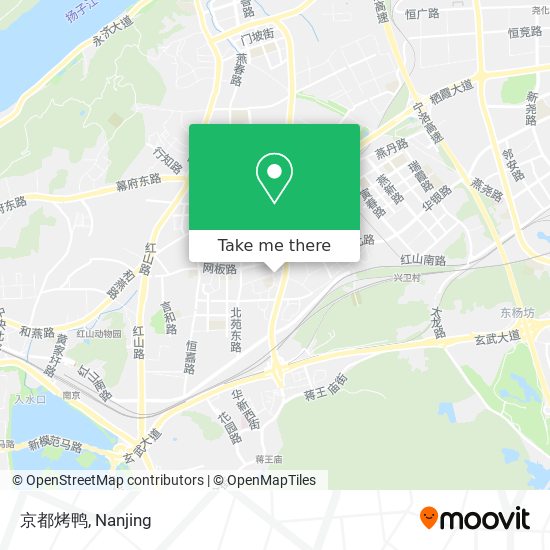 京都烤鸭 map