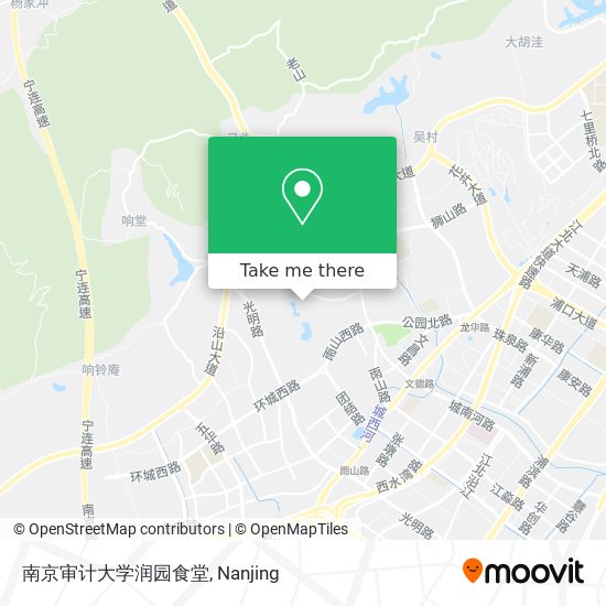 南京审计大学润园食堂 map