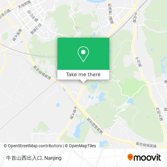 牛首山西出入口 map