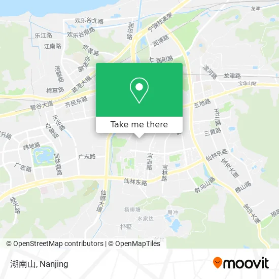 湖南山 map