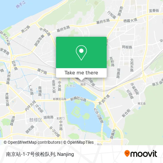 南京站-1-7号侯检队列 map