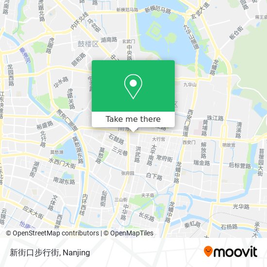 新街口步行街 map