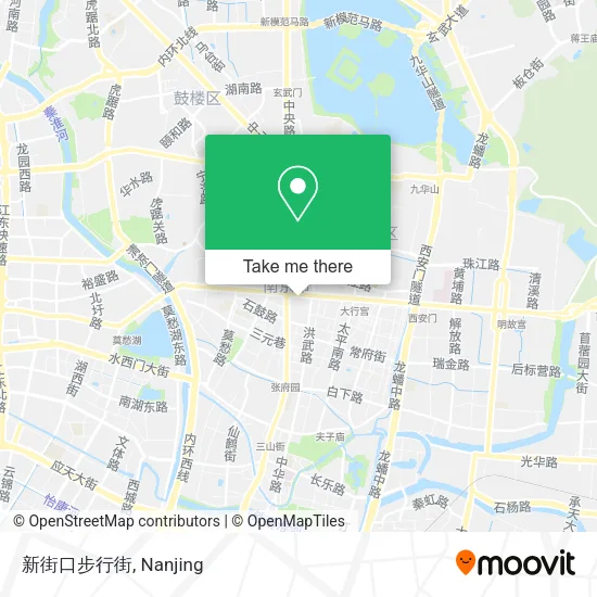 新街口步行街 map