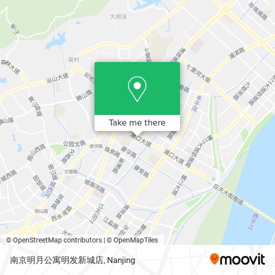 南京明月公寓明发新城店 map