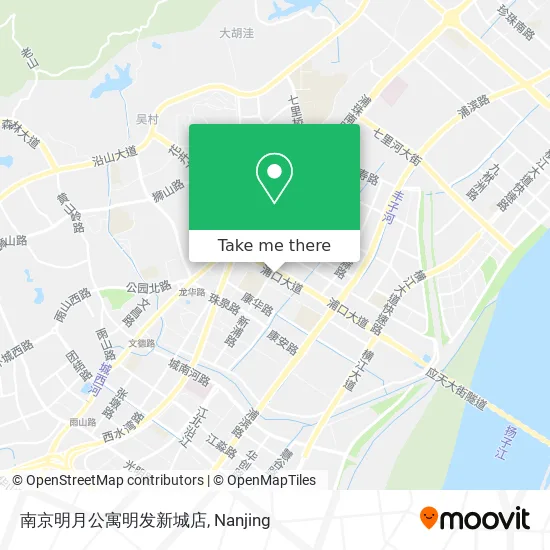 南京明月公寓明发新城店 map