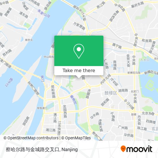 察哈尔路与金城路交叉口 map