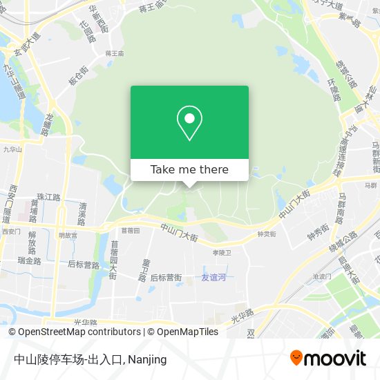 中山陵停车场-出入口 map