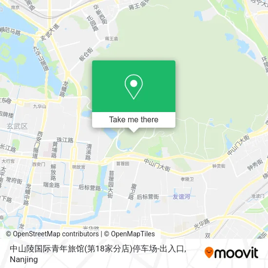 中山陵国际青年旅馆(第18家分店)停车场-出入口 map