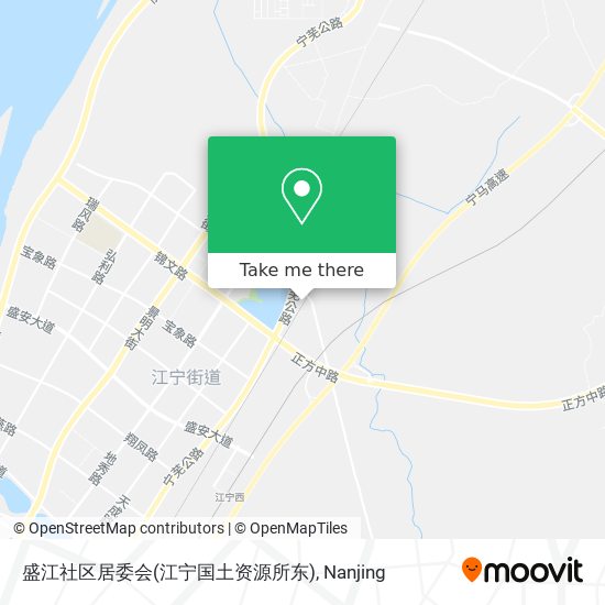 盛江社区居委会(江宁国土资源所东) map