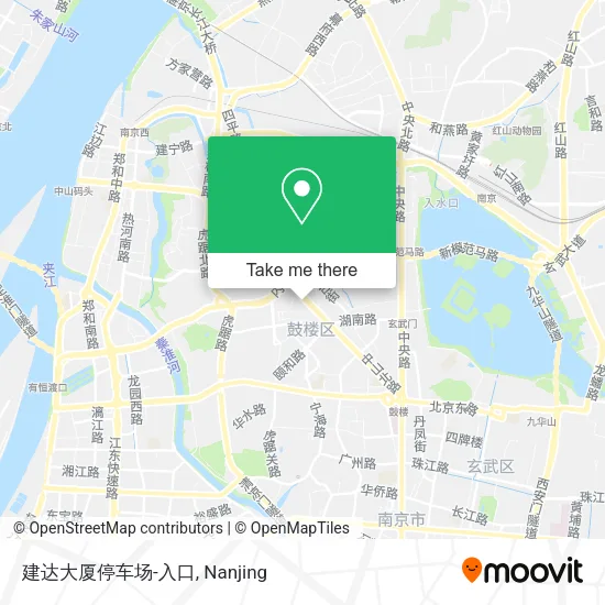 建达大厦停车场-入口 map