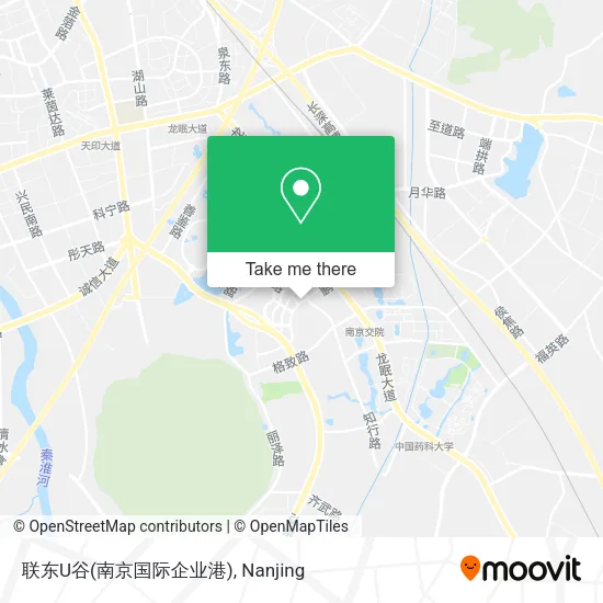 联东U谷(南京国际企业港) map