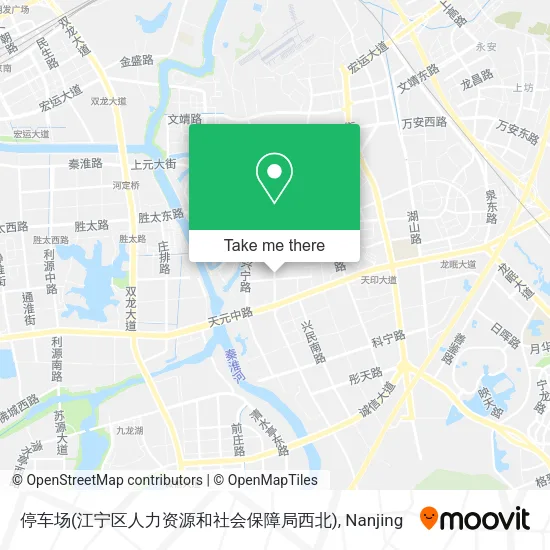 停车场(江宁区人力资源和社会保障局西北) map