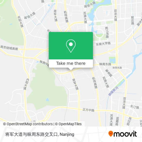 将军大道与秣周东路交叉口 map