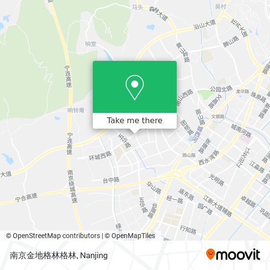 南京金地格林格林 map