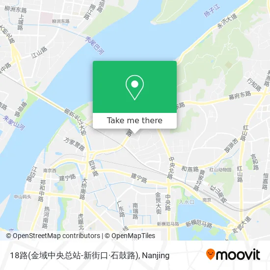 18路(金域中央总站-新街口·石鼓路) map