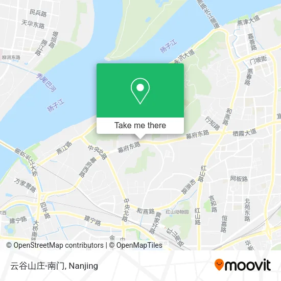 云谷山庄-南门 map