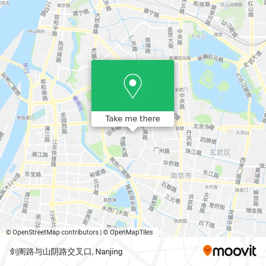 剑阁路与山阴路交叉口 map