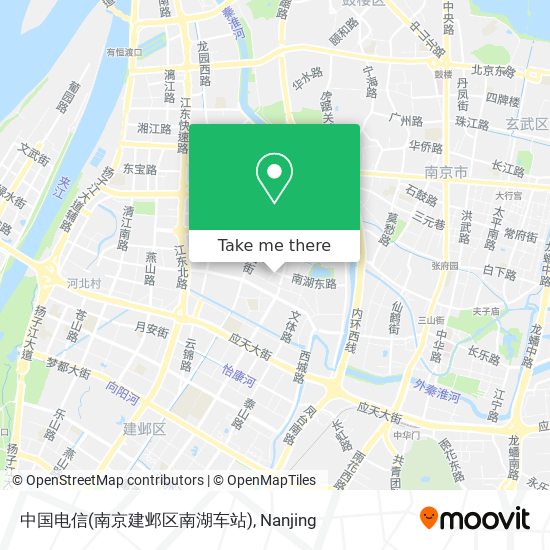 中国电信(南京建邺区南湖车站) map
