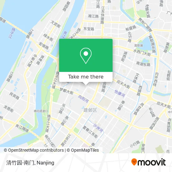 清竹园-南门 map