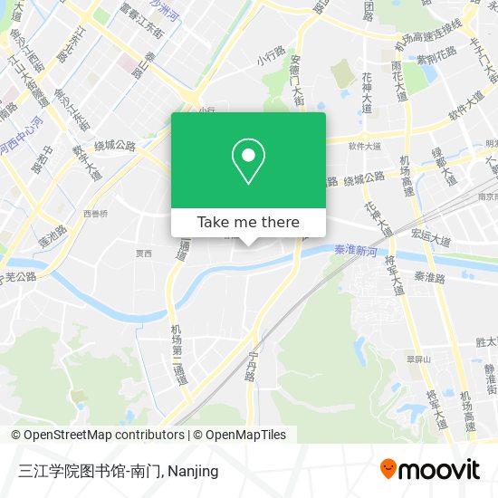 三江学院图书馆-南门 map